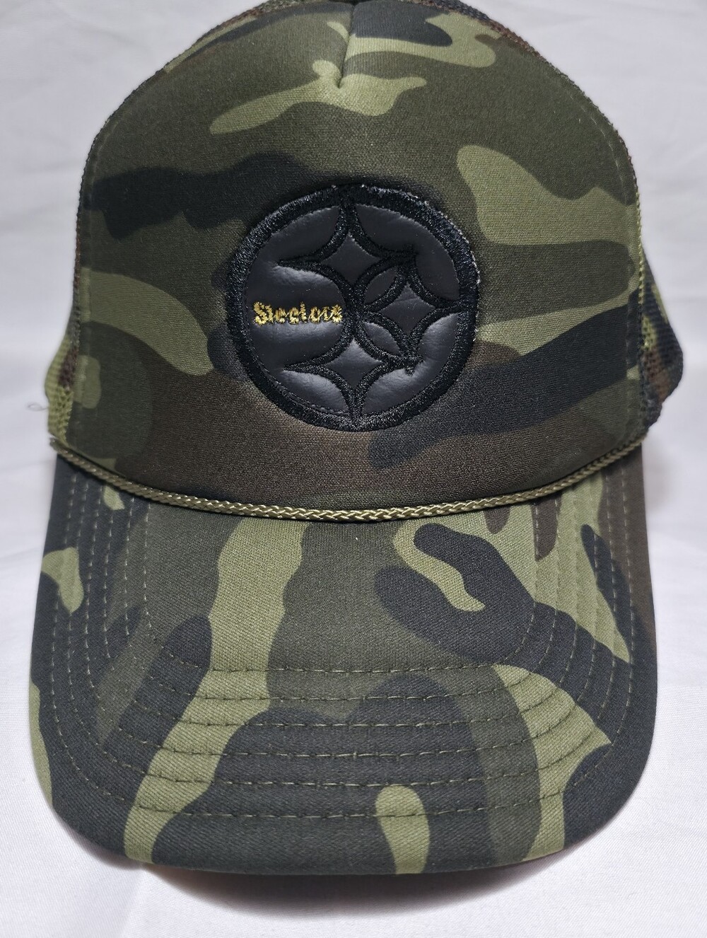 Otto Camo Pittsburgh Steelers Trucker Hat Snapback